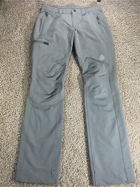 Stio Women’s 6 Pinedale Pant Light Gray Technical Trekking Hiking Outdoor Pants
